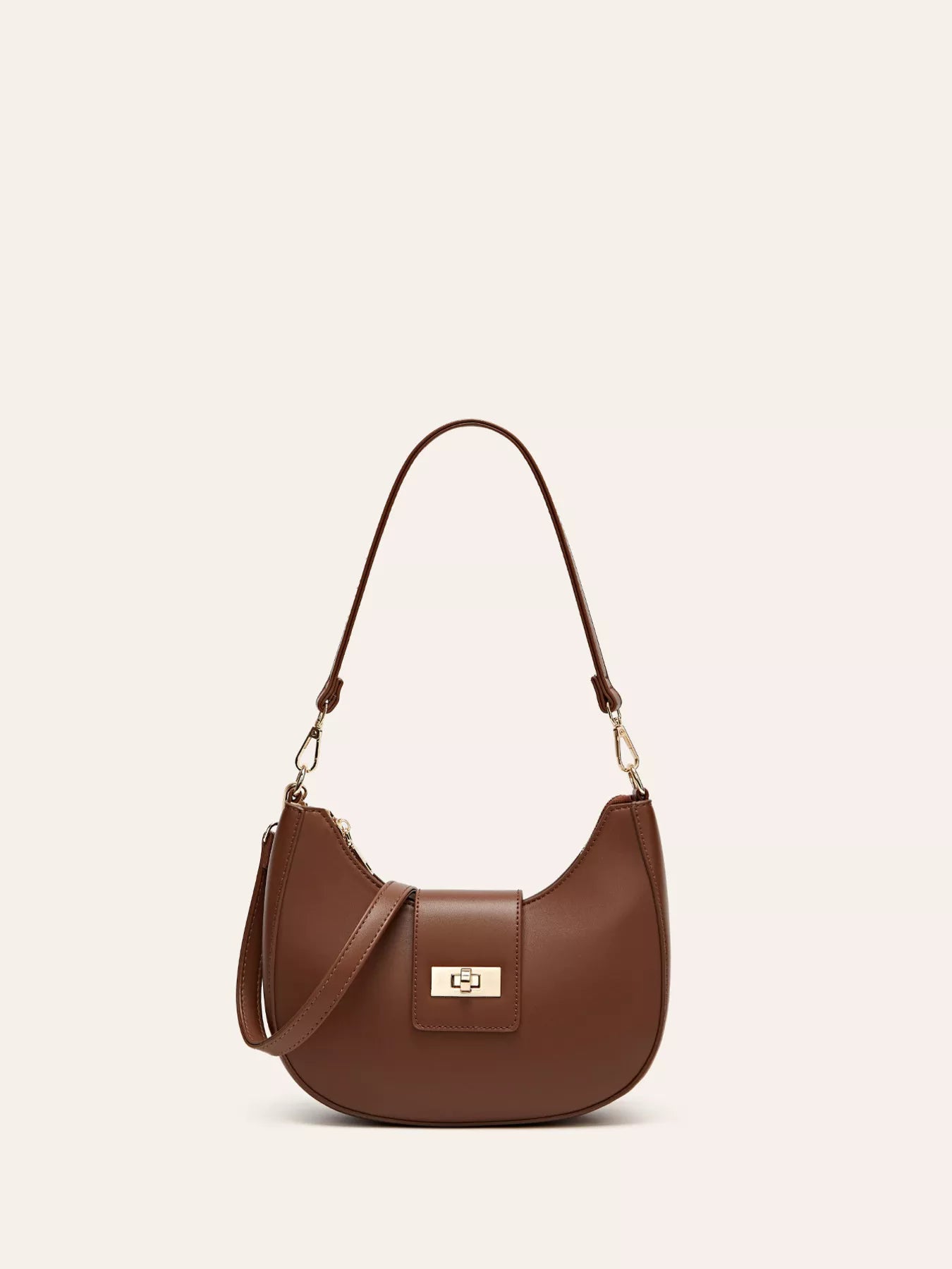 Buckle Closure Shoulder Bag