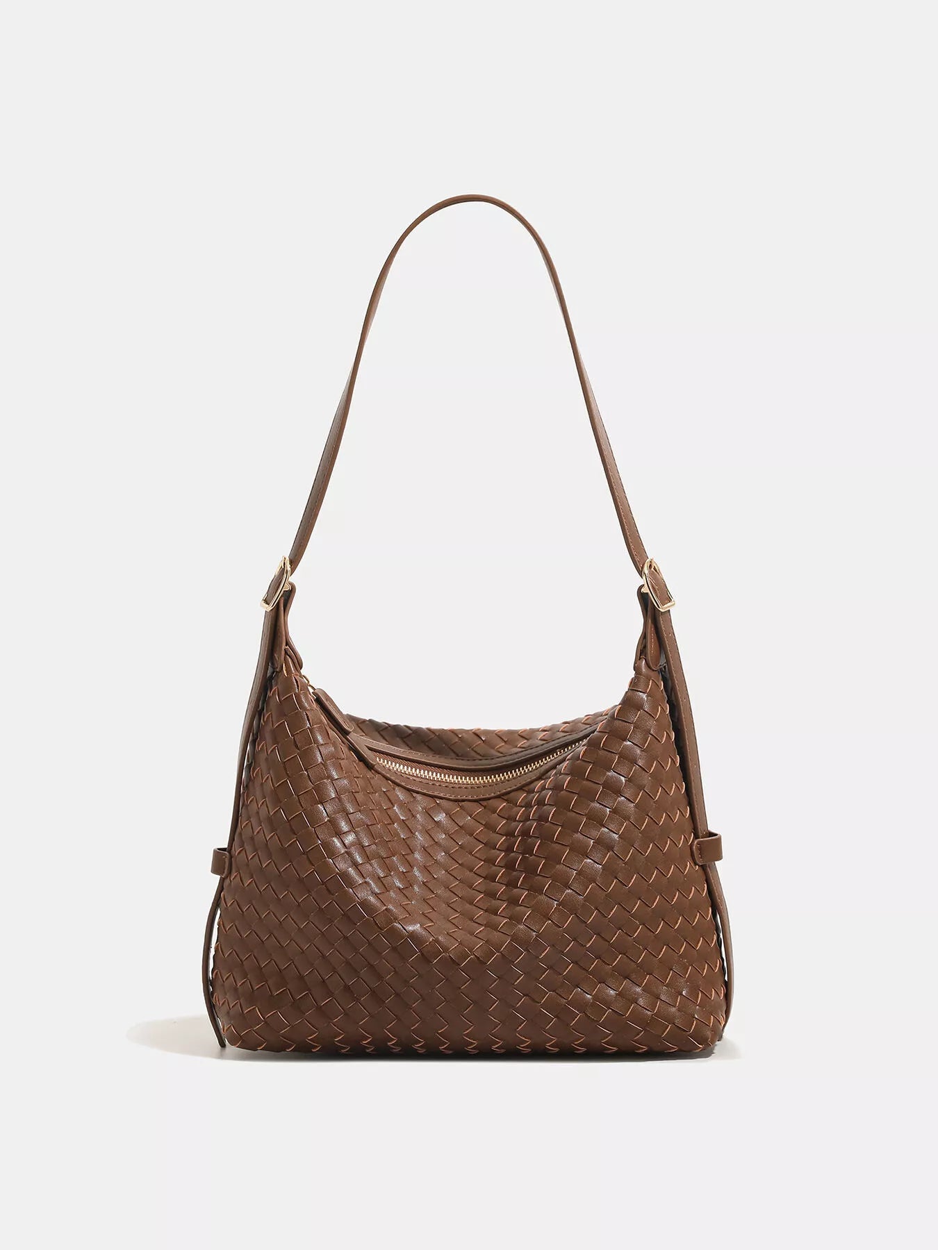Woven PU Leather Shoulder Bag